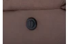 Trojsedák Oxford,  hnedá látka, funkcia el. polohovanie