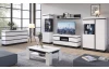 TV skrinka Campania 161 cm, biela/antracit
