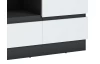 TV skrinka Campania 161 cm, biela/antracit