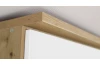 Šatníková skriňa so zrkadlom Bremen, 136 cm, dub artisan/biela