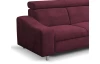Rohová sedacia súprava Brico, fialová lila látka, pravý roh