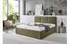Posteľ Domango 140x200 cm, olivovo zelená látka