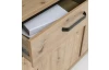 Široká komoda Trondheim 178 cm, dub artisan/dub čierny