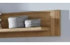 Nástenná polica Canyon, dub, 137 cm