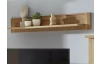 Nástenná polica Canyon, dub, 137 cm
