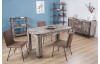 Jedálenský stôl Factory 1 140x80 cm, vintage optika dreva