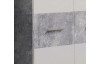 Skriňa Winnie S92, šedý betón/biela