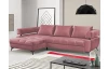 Rohová sedacia súprava Paris, staroružová látka, ľavý roh