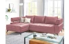 Rohová sedacia súprava Paris, staroružová látka, ľavý roh