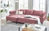 Rohová sedacia súprava Paris, staroružová látka, ľavý roh