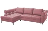 Rohová sedacia súprava Paris, staroružová látka, ľavý roh