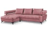 Rohová sedacia súprava Paris, staroružová látka, ľavý roh