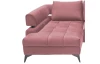 Rohová sedacia súprava Paris, staroružová látka, ľavý roh