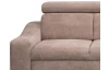 Rohová sedacia súprava Brico,  svetlo hnedá látka, pravý roh