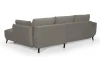 Rohová sedacia súprava Allegra, stredne šedá látka, pravý roh