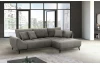 Rohová sedacia súprava Allegra, stredne šedá látka, pravý roh