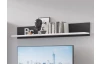 Nástenná polica Campania 160 cm, biela/antracit