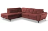 Rohová sedacia súprava Sergio, tehlová látka, ľavý roh