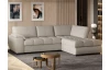 Rohová sedacia súprava Tokio, šedo-béžová látka, pravý roh