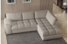 Rohová sedacia súprava Tokio, šedo-béžová látka, pravý roh