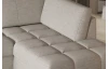 Rohová sedacia súprava Tokio, šedo-béžová látka, pravý roh