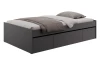 Posteľ s úložnými zásuvkami Assisi 120x200 cm, antracitová