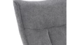 Relaxačné kreslo s taburetom Alfa, dymovo šedá látka