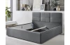 Posteľ Domango 140x200 cm,stredne šedá látka