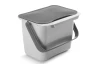 Závesný odpadkový kôš Bintex 4 l, šedý