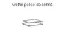 Set políc do skrine (2 ks) šírka 110 cm