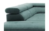 Rohová sedacia súprava Fabio, modro-zelená aqua látka, ľavý roh