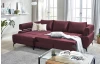 Rohová sedacia súprava Paris, vínová látka, ľavý roh