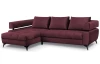 Rohová sedacia súprava Paris, vínová látka, ľavý roh