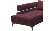 Rohová sedacia súprava Paris, vínová látka, ľavý roh