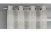 Záclona Mateo 135x245 cm, šedá s prúžkami