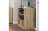 Nízký regál Carlos, dub artisan, šírka 75 cm
