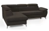 Rohová sedacia súprava Gisele, tmavo hnedá espresso látka, ľavý roh