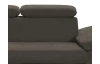Rohová sedacia súprava Gisele, tmavo hnedá espresso látka, ľavý roh