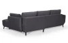 Rohová sedacia súprava Allegra, antracitová látka, pravý roh