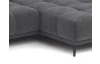 Rohová sedacia súprava Allegra, antracitová látka, pravý roh