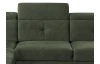 Rohová sedacia súprava Sergio, machovo zelená látka, ľavý roh