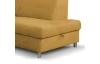 Rohová sedacia súprava Brico, žltá karí látka, pravý roh