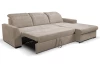 Rohová sedačka Arya, béžová cappuccino šrukturovaná tkanina, pravý roh