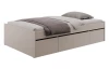 Posteľ s úložnými zásuvkami Assisi 120x200 cm, béžová kašmír
