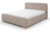 Posteľ Flamingo 180x200 cm, béžová cappuccino štruktúrovaná tkanina