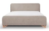 Posteľ Flamingo 180x200 cm, béžová cappuccino štruktúrovaná tkanina