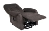Kreslo s elektrickým polohovaním Fiorino, tmavo hnedá látka