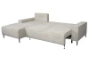 Rohová sedačka Aarnus,krémová štruktúrovaná látka, ľavý roh