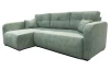 Rohová sedačka Predator, mentolovo zelená štrukturovaná látka