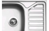 Nerezový drez s odkvapom Sinks Okio 650 V, matný